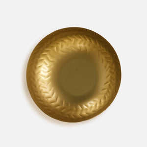 Rue Metal Hammered Serving Bowl - Gold