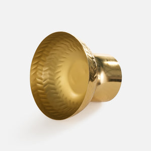 Rue Metal Hammered Serving Bowl - Gold