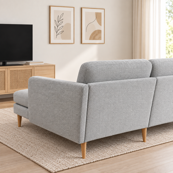 Embolden 3- Seater Chaise Longue Fabric Sofa L161cm x W246cm x H67cm