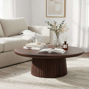 Agnus Coffee Tables, Set of 2 - Black & Walnut