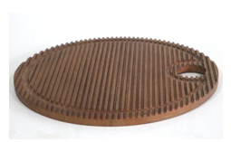 Fluted Wooden Platter