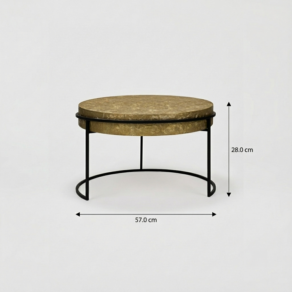 Filo Nesting Coffee Table, Set Of 2 - Gold