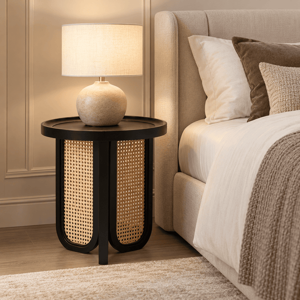 Gemma Bedside Table, Set of 2 - Black