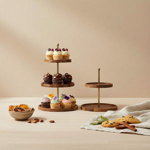 Nosh 2- tier and 3-tier Cake Stand - Natural