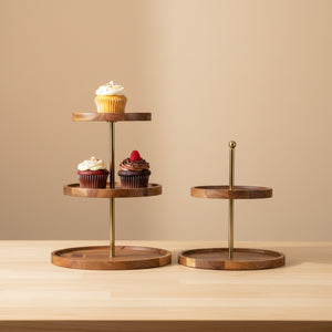 Nosh 2- tier and 3-tier Cake Stand - Natural