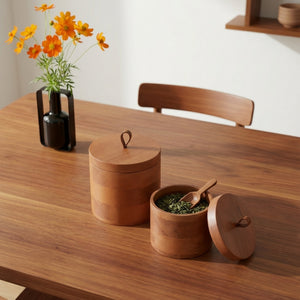 Bento Storage Jar, Set Of 2 - Natural