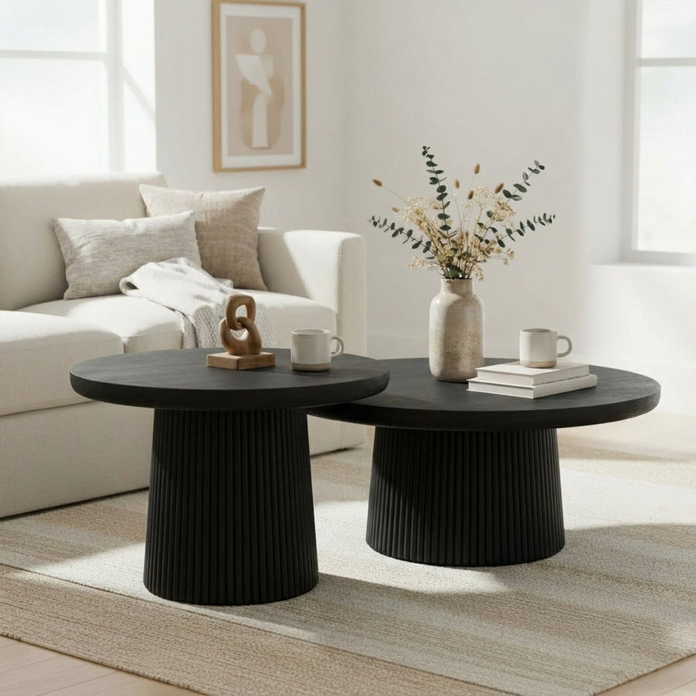 Agnus Table, Set of 3 - Black