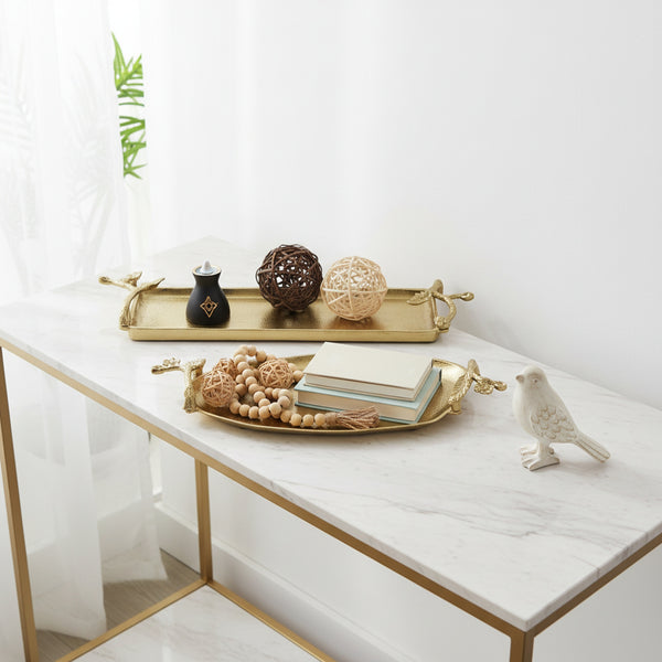 Ziah Metal Tray, Set of 2