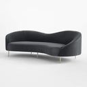 Luxe Lounge Luxurious Camel Velvet 3 Seater Sofa - 241cm Chic & Comfortable Lounge Seating - Cotton Home