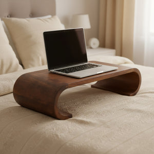 Lucy Wooden Laptop Stand - Brown