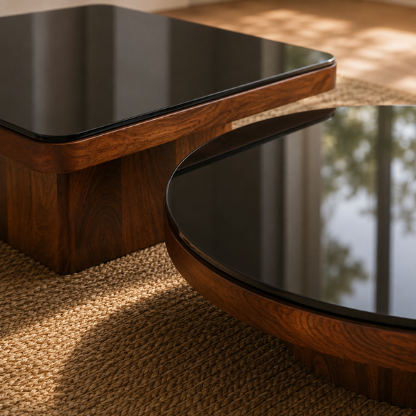 Mayo & Rio Table Set - Glass Top