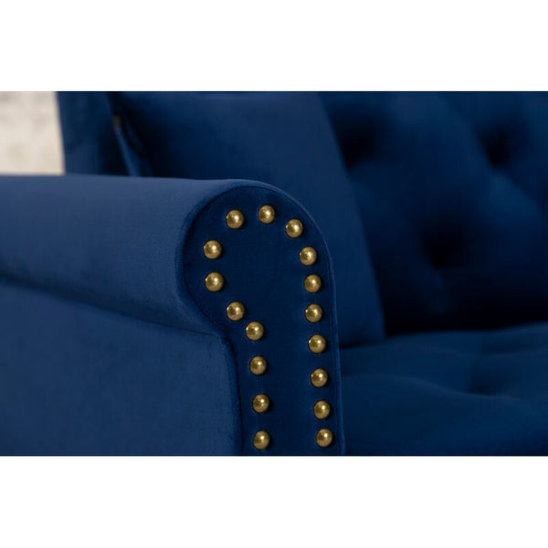 Kerry Wide Velvet Reversible Sleeper Sofa & Chaise - Cotton Home