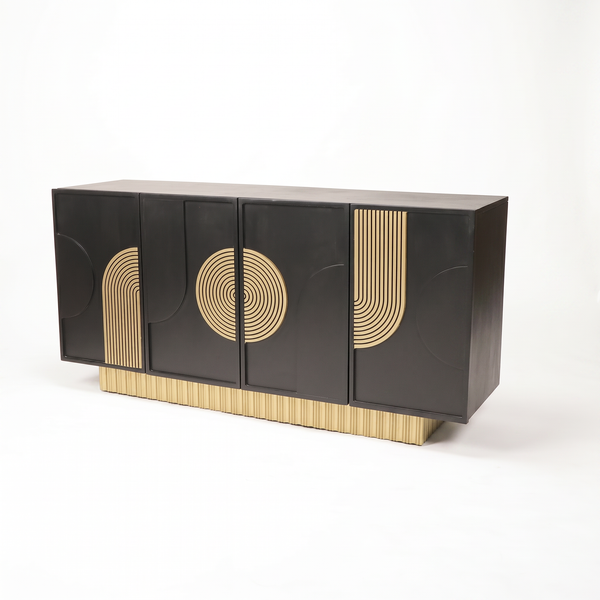 Blair Sideboard - Black & Gold