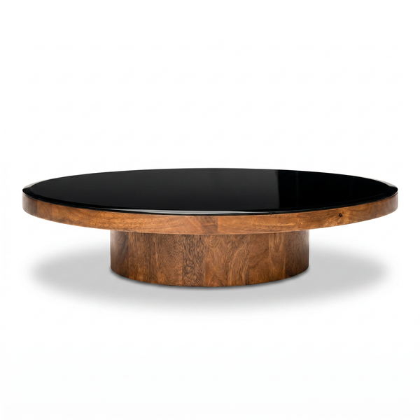 Mayo & Rio Table Set - Black & Walnut