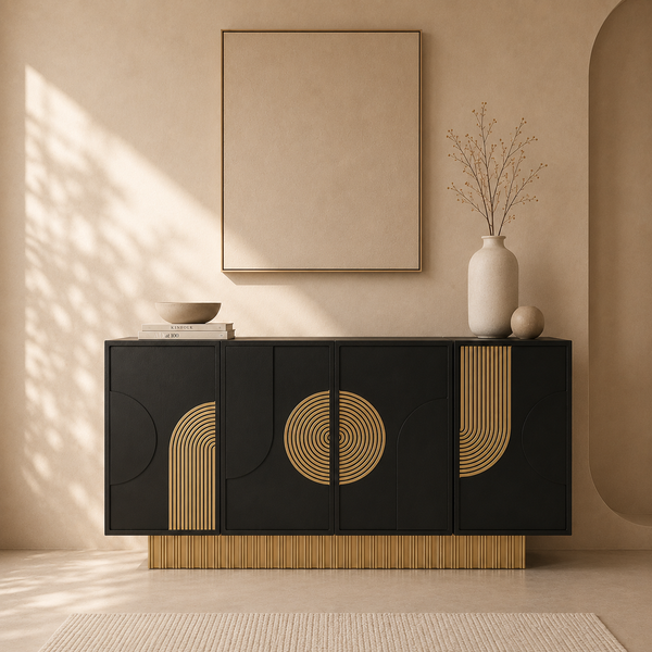 Blair Sideboard - Black & Gold