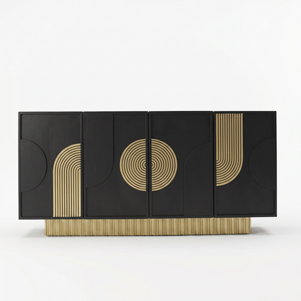 Blair Sideboard - Black & Gold