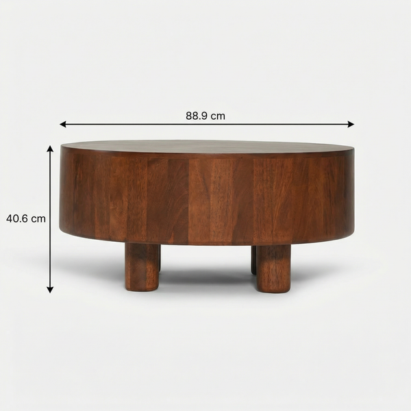 Hugo Coffee & Side Table Set- Walnut