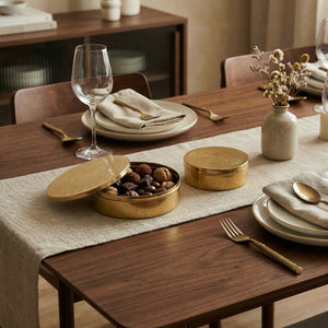 Riva Metal Storage Box, Set of 2 - Gold