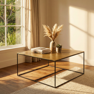 Serra Coffee Table - Black & Gold