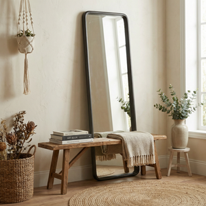 Silo Floor Mirror - Black