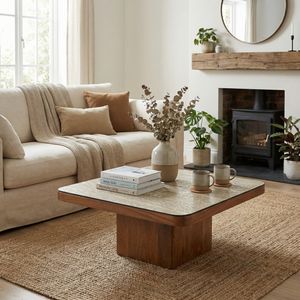 Rio Coffee Table With Antique Mirror Top