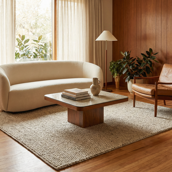 Rio Coffee Table With Antique Mirror Top