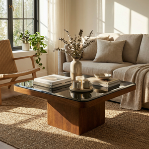 Rio Black Glass Coffee Table
