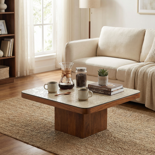 Rio Coffee Table With Antique Mirror Top