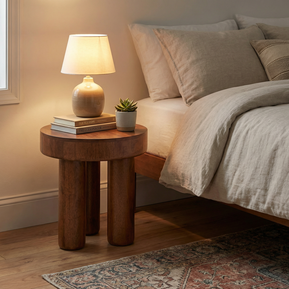 Hugo Bedside Table, Set of 2 - Walnut