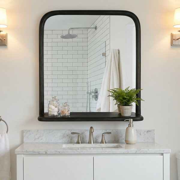 Erica Wall Mirror - Black