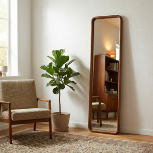 Silo Floor Mirror - Walnut