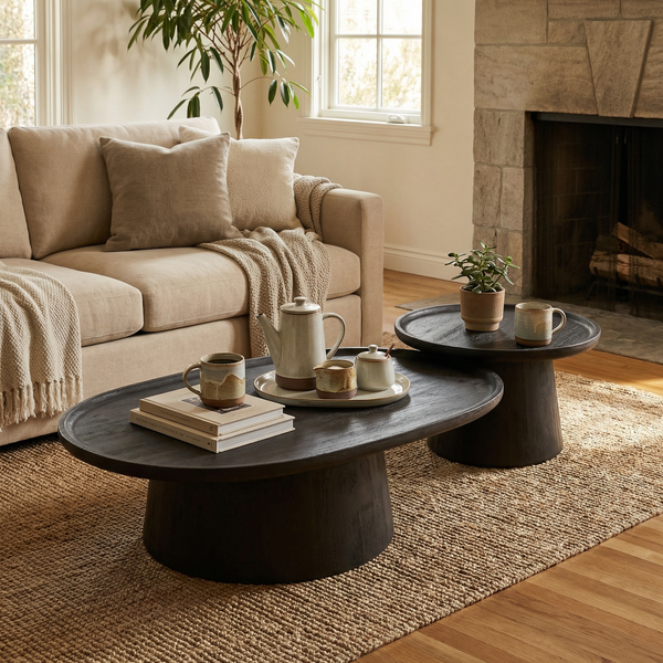 Ava & Eva Table Set - Black