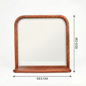 Erica Wall Mirror - Walnut