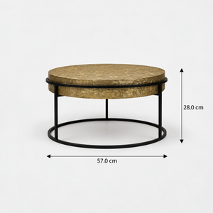 Filo Nesting Coffee Table, Set Of 2 - Gold