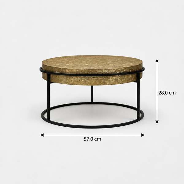 Filo Nesting Coffee Table, Set Of 2 - Gold