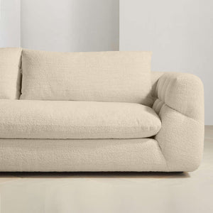 Italian Pearl Design 2-Seater Sofa â€“ Elegant Pearl Fabric Upholstery, Premium Comfort & Style - Cotton Home