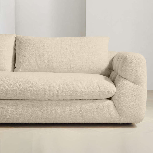 Italian Pearl Design 2-Seater Sofa â€“ Elegant Pearl Fabric Upholstery, Premium Comfort & Style - Cotton Home