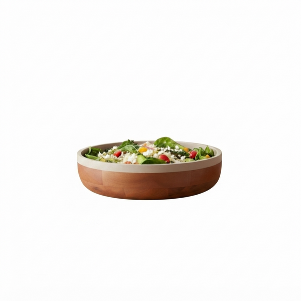 Orbis Wooden Serving Bowl, Large - Natural