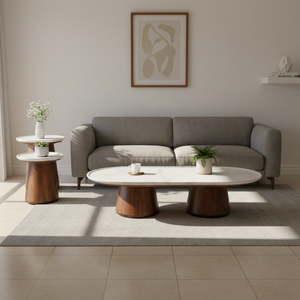 Elara Table Set With Marble Top
