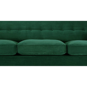 Lomonaco Mid-Century Modern Classic Velvet Square Arm Sofa - Cotton Home