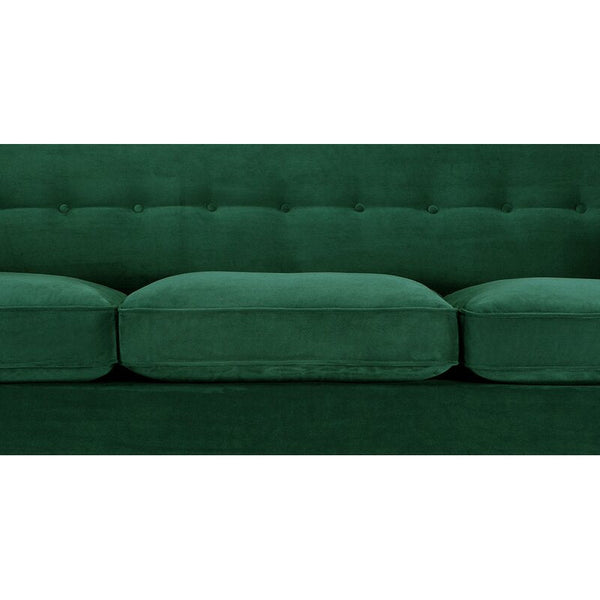 Lomonaco Mid-Century Modern Classic Velvet Square Arm Sofa - Cotton Home