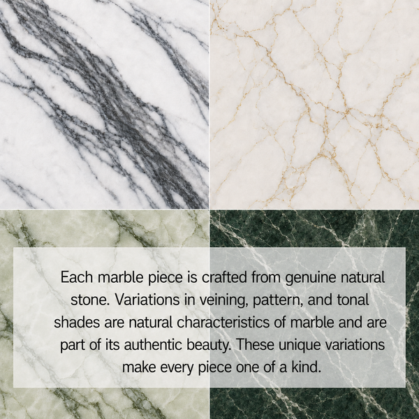 Elara Tables With Marble Top, Set of 2