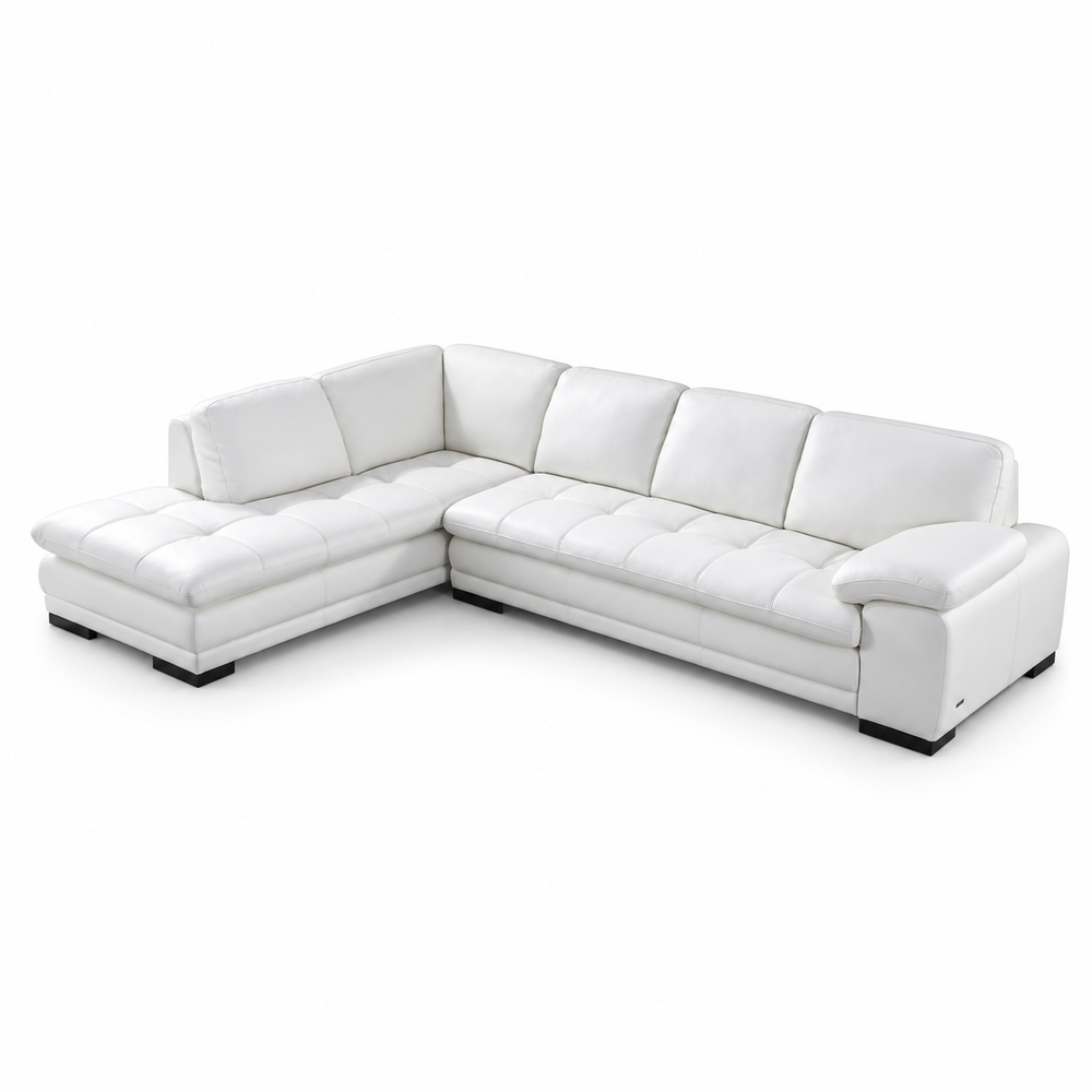 Marcels Wide PVC Leather Match Sofa & Chaise