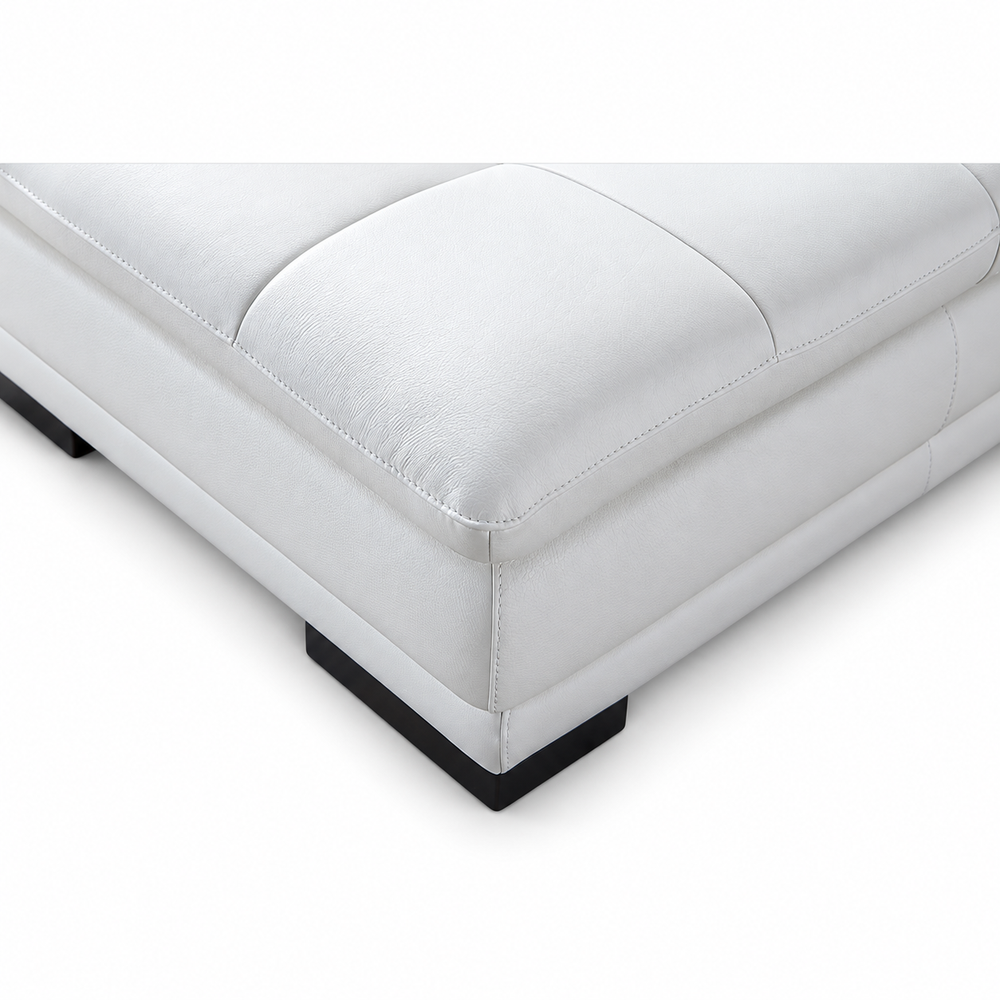 Marcels Wide PVC Leather Match Sofa & Chaise