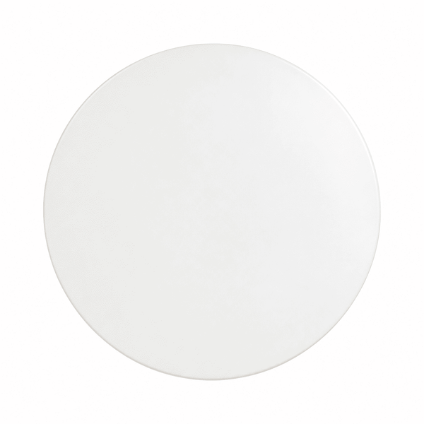 Terry Side Table With Marble Base - White