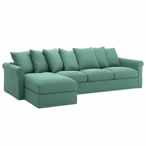 Moduler 4 Seater Chaise Lounge Sofa L126cm x W328cm x H104cm