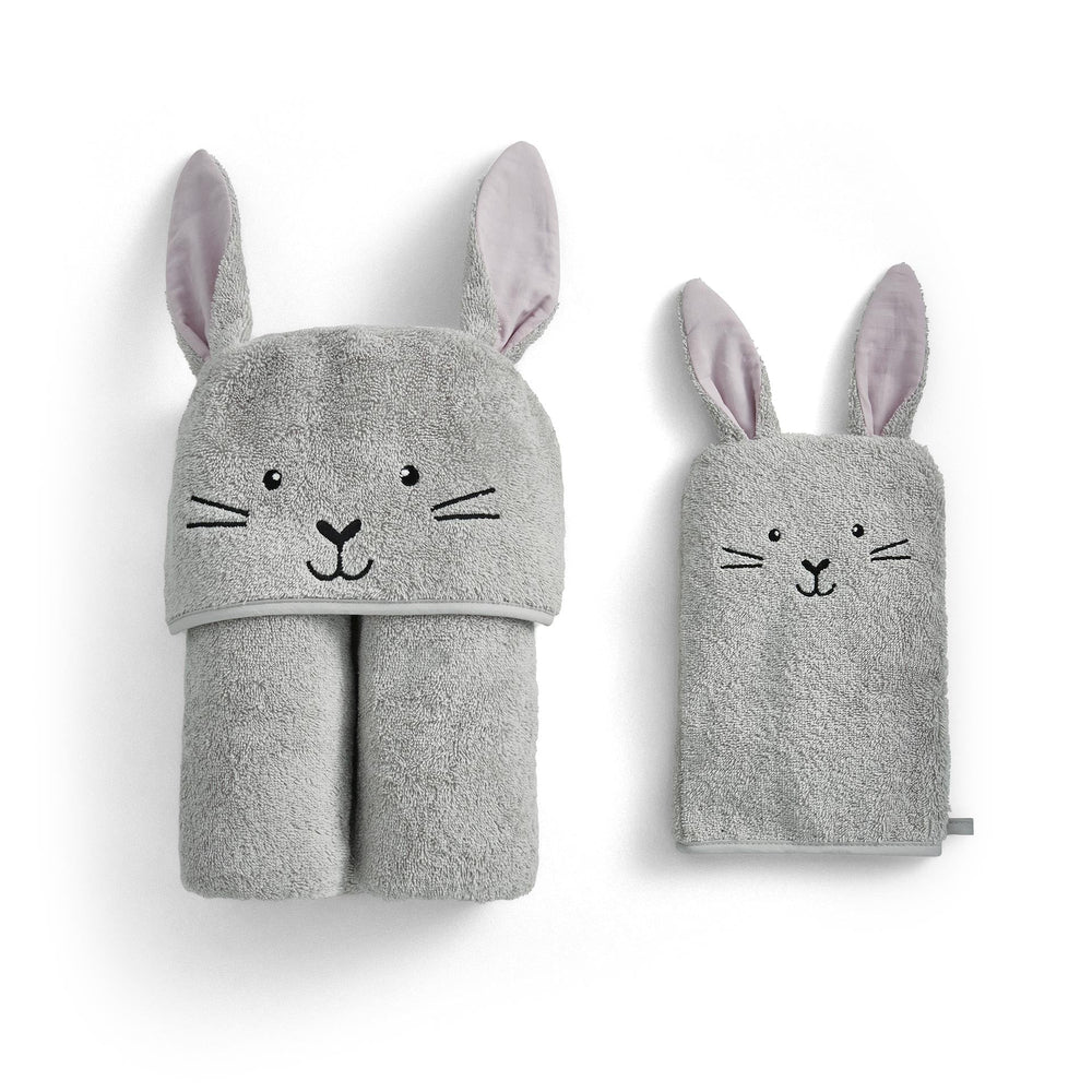 Bunny Cuddle Wrap & Mitt Set