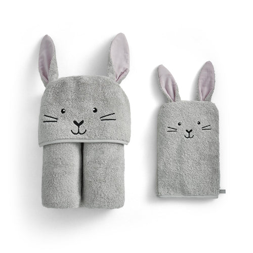 Bunny Cuddle Wrap & Mitt Set