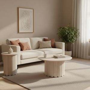 Olan Table Set - Whitewash