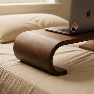 Lucy Wooden Laptop Stand - Brown